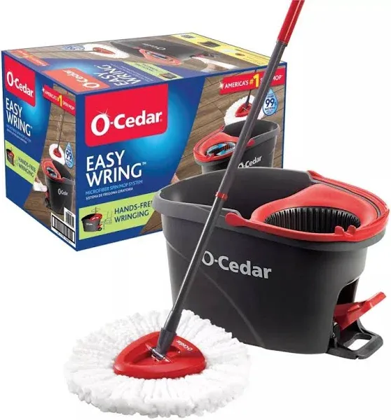 O-Cedar EasyWring Spin Mop Bucket System