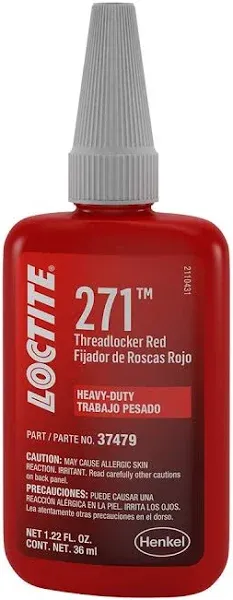 Loctite 37479 Threadlocker 271 - Heavy Duty