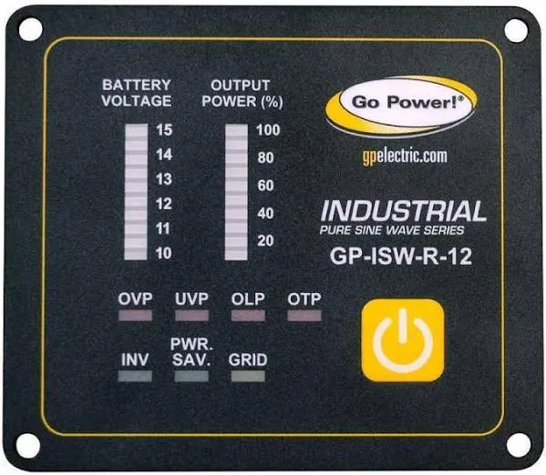 Go Power! GP-ISW-R-12 Industrial Pure Sine Wave Inverter Remote, 12 Volt