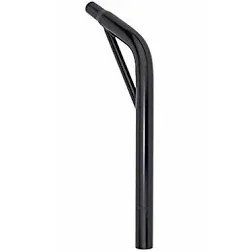 Steel Lay Back Bike Seat Post with Support, Multiple Sizes &amp; Colors (Black, 25.4