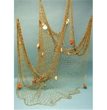 Fish Net With Shell And Cork Multi