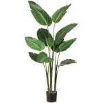 Unbranded Artificial Tree 48&#034; Indoor Decorative Bird of Paradise Plastic Green