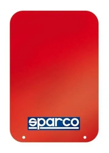 Sparco Universal Mud Flap, Red - 2 pack