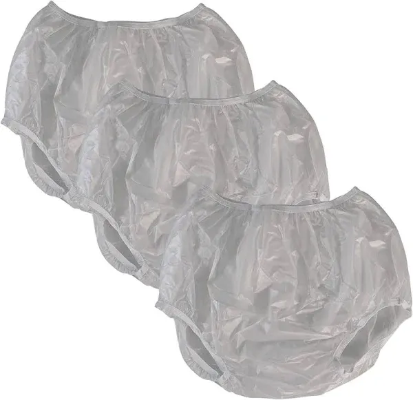 Adult Vinyl Waterproof Pull-On-Cover Incontinence Pants Extra Waterproof Protection to Go On Top with Diapers & Briefs