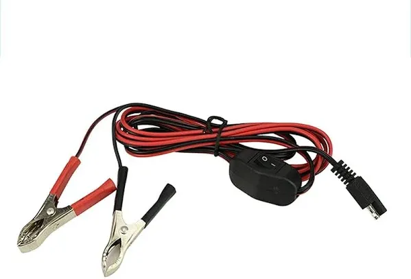 SAE to Alligator Clips Wire Harness with OnOff Switch 12V24V Quick Disconnect...