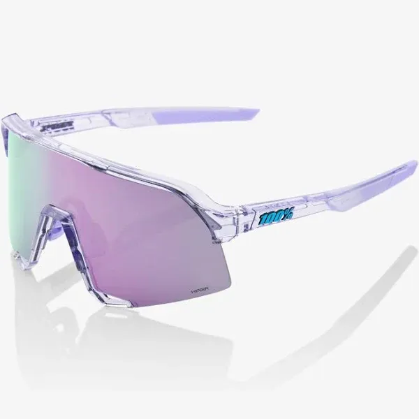 100% Sunglasses S3 - Polished Translucent Lavender - HiPER Lavender Mirror Lens