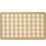 Achim Decorative Buffalo Check Anti-Fatigue Mat, Taupe, 18x30 Inches