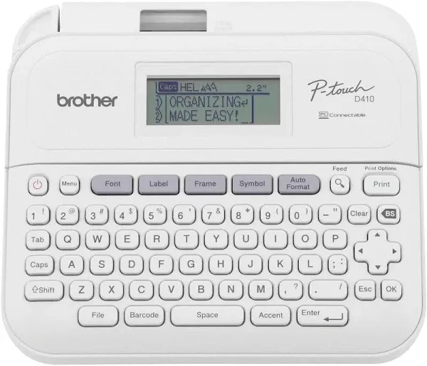 Brother&amp;reg; P-touch PT-D410 Home/Office Advanced Connected Label Maker