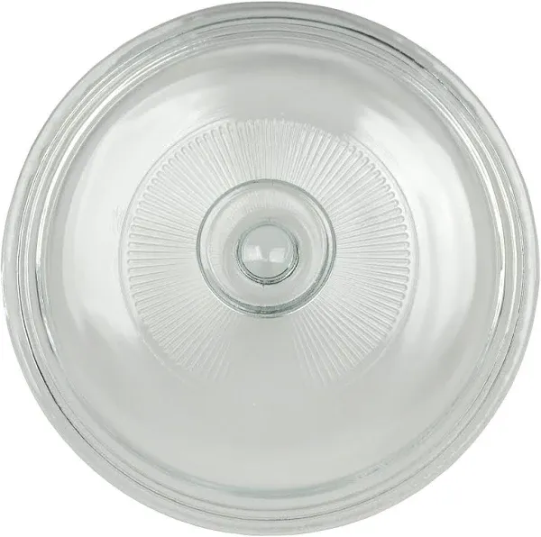 Pyrex LID ONLY Corning Ware 7.25&#034; Clear Glass Round Replacement G-5-C (C3)