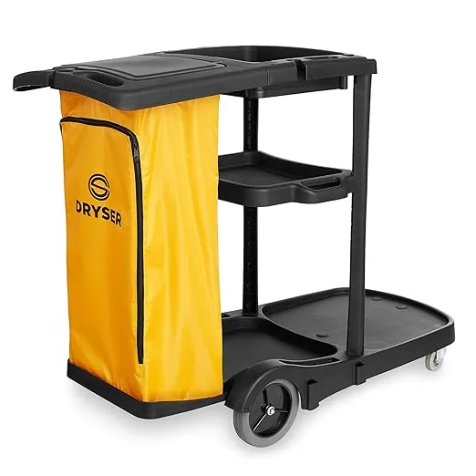 Dryser Commercial Janitorial Cleaning Cart & Mop Bucket