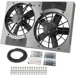 Derale 16831 Dual Rad Fan w/Alum Shroud Assembly