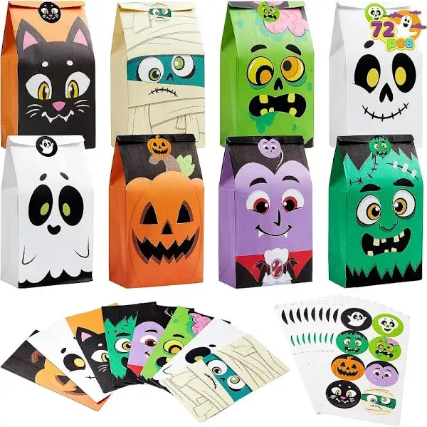 JOYIN 72pcs Halloween Goodie Bags