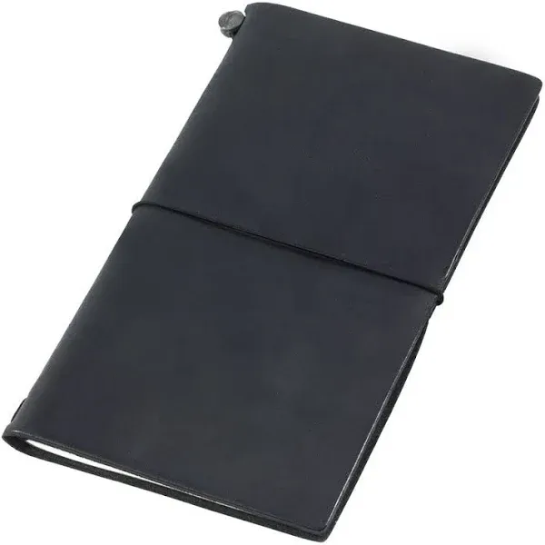 DESIGNPHIL Traveler's Notebook, Regular Size, Black, 13714006