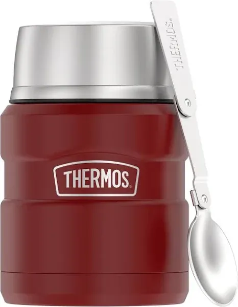 Thermos Stainless King Vacuum-Insulated Food Jar with Spoon