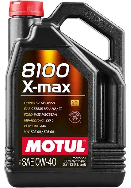 Motul 8100 X-MAX 0W40 Synthetic Engine Oil