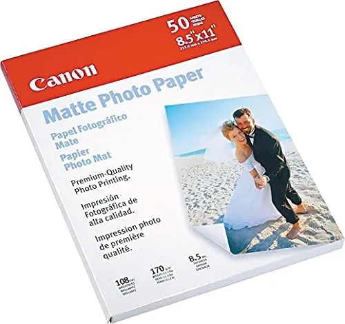 Canon Pixma Matte Photo Paper 8-1/2 x 11&#034; 50 Sheets/Pack. New Sealed