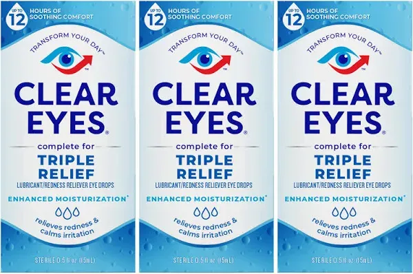 Clear Eyes Contact Lens Relief Eye Drops