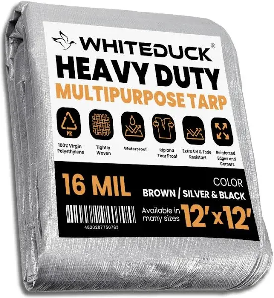 Super Heavy Duty Poly Tarp Cover Thick 16 Mil, 8 oz.