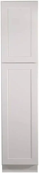 White Shaker Pantry Cabinet WP189024 18&#034; Wide 90&#034; High 24&#034; Deep