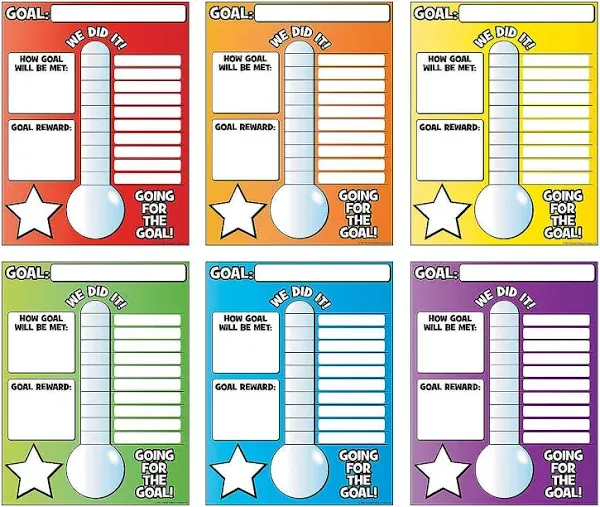 Fun Express Vertical Goal Thermometer Poster