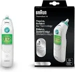 Braun ThermoScan 6 Irt6515 Digital Ear Thermometer for Adults Babies Toddlers and Kids Fast Gentle and Accurate with Color Coded Results