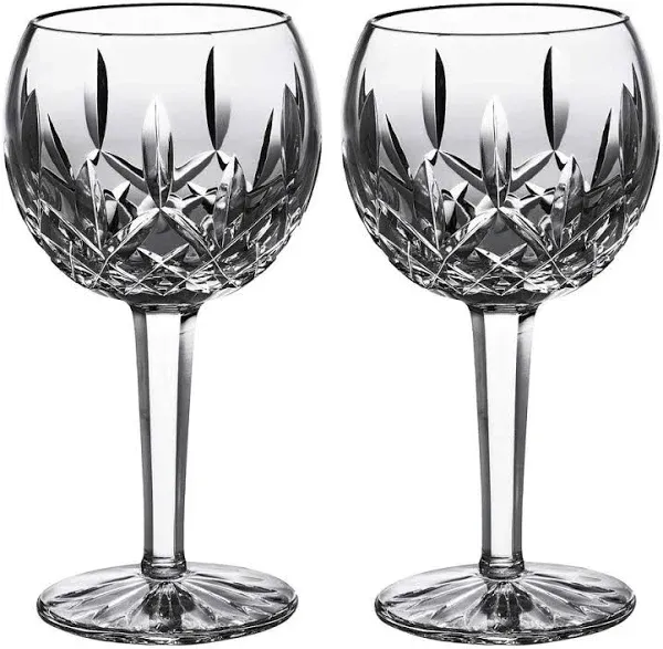 Waterford Lismore Balloon Wine Glass Set of 2