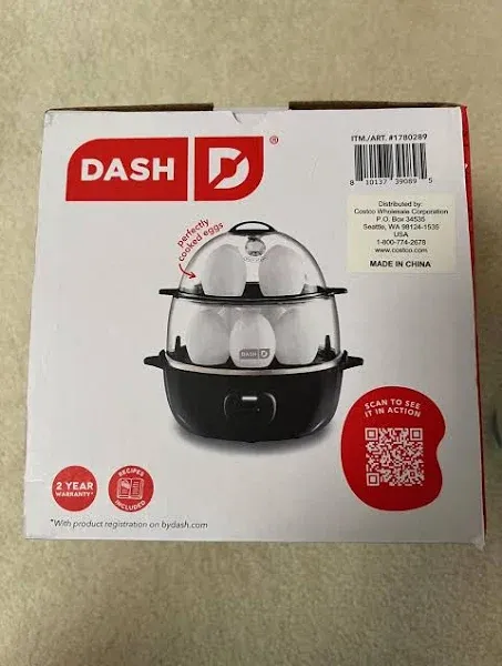 Dash Deluxe Egg Cooker, Black