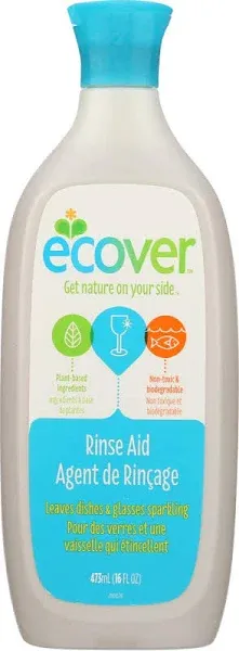 Ecover Naturally Derived Rinse Aid for Dishwashers, 16 Ounce