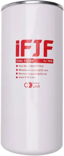 iFJF F1810PM0 Fuel Filter Element Spin-on Particulate Replacement for 1200KTG9075 Filter Head 18 GPM 1-12UN 10 Micron Carbon Steel Canister