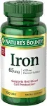 Nature's Bounty Iron 65 Mg.325 mg Ferrous Sulfate, 100 Tablets