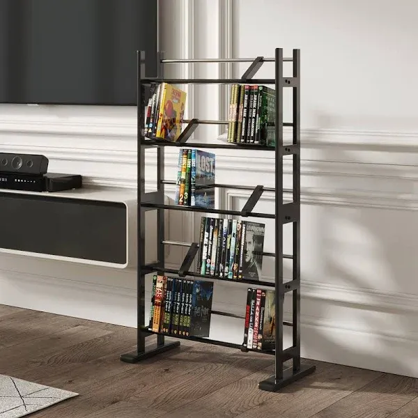 Atlantic Element Media Storage Rack  Holds up to 230 CDs or 150 DVDs Contem