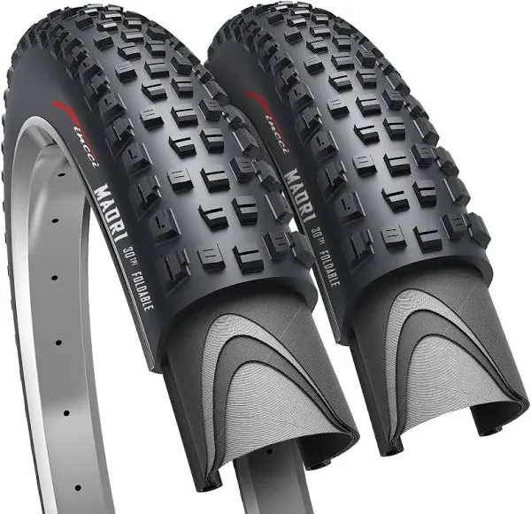 Fincci 27.5 x 2.35 Foldable Mountain Bike Tire 60-584 30 TPI for Enduro Pair 