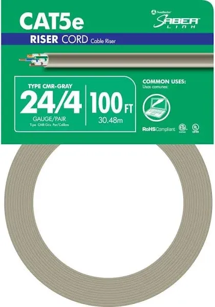 Southwire 100 ft. 24/4 5e Riser Wire