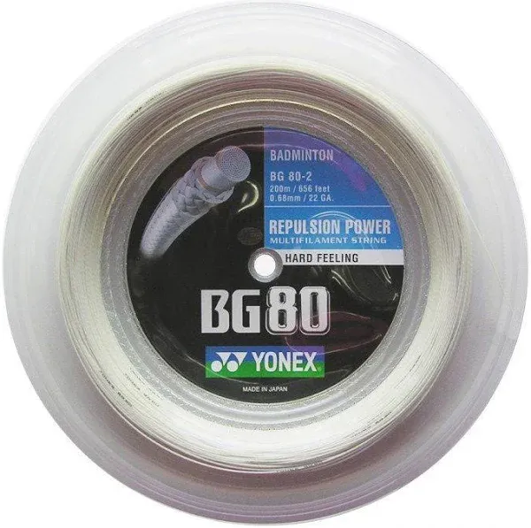 Yonex BG80 Badminton String 200m Reel