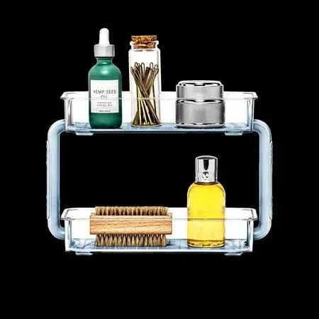 Madesmart 2-Tier Plastic Bathroom Organizer