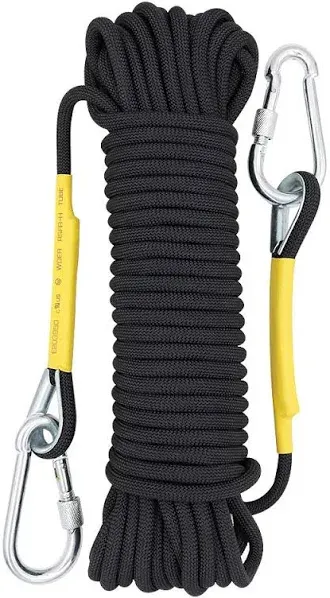 X XBEN Outdoor Climbing Rope 10M(32ft) 20M(64ft) 30M(96ft) 50M(160ft) 70M(230ft) 152M(500FT) 352M(1000FT) Static Rock Climbing Rope for Escape Rope Ice Climbing Equipment Fire Rescue Parachute