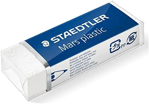 Staedtler Mars Plastic Eraser, White - 4 Pack