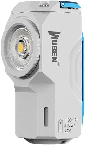 Wuben Lightok X0 Knight Aluminum Easy Carry Light-1,100 Lumens Grey Titanium / Samsung LH351D