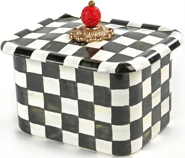 MacKenzie-Childs - Courtly Check Enamel Recipe Box