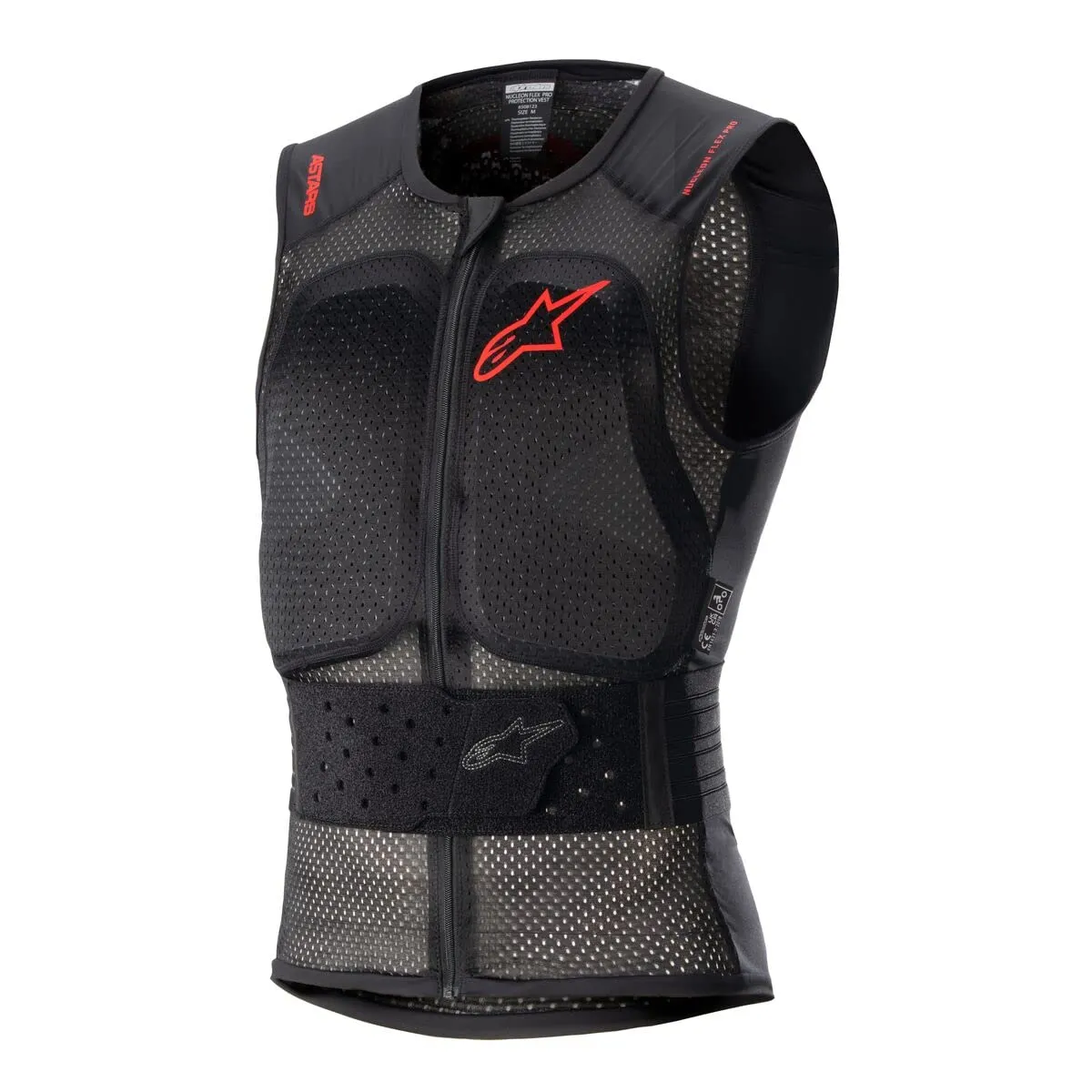 Alpinestars Nucleon Flex Pro Motorcycle Protection Vest Transparent Smoke/Red/Bl