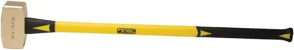 ABC Hammer ABC10BF 10 lb. Brass Hammer with 33 in. Fiberglass Handle