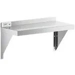 Regency 18 Gauge Stainless Steel 12" x 24" Solid Wall Shelf