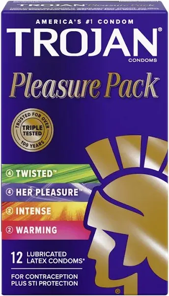 Trojan Pleasure Pack Condoms