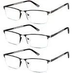 Lcbestbro Reading Glasses for Men, 1.0 Blue Light Blocking Reading Glasses Metal Readers