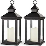 Bright Zeal 2-Pack 13.5" Vintage Candle Lantern