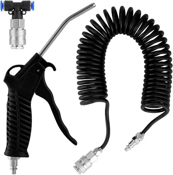 Truck Air Duster Gun with 5 Metre Recoil Air Hose, Air Seat Blow Dust Gun Hea...