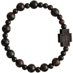 Jujube Wood Rosary Bracelet