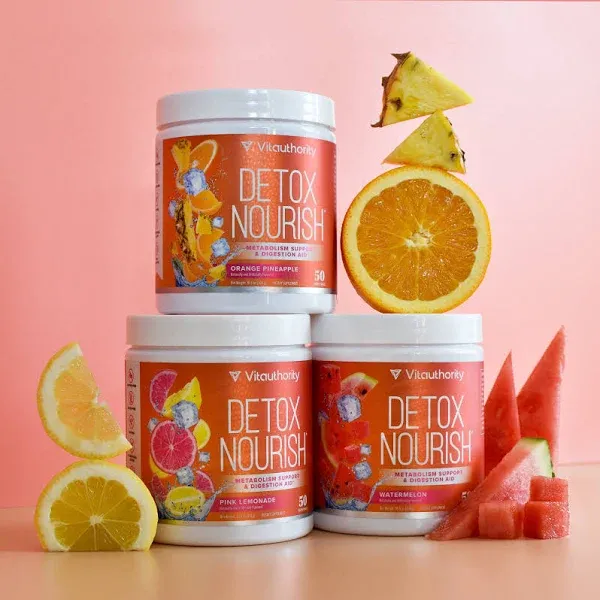 Vitauthority, Detox Nourish Weight Loss & Digestion Aid, Natural Watermelon