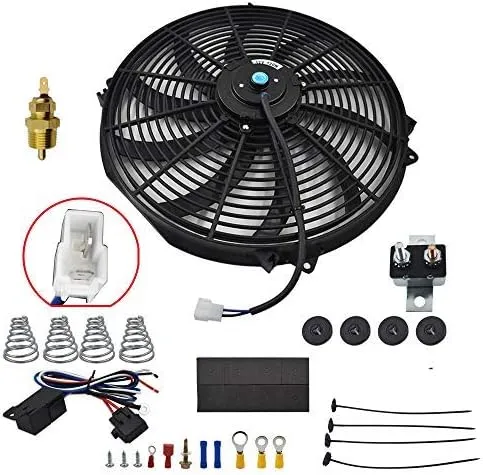 BLACKHORSE-RACING 16" Electric Radiator Fan