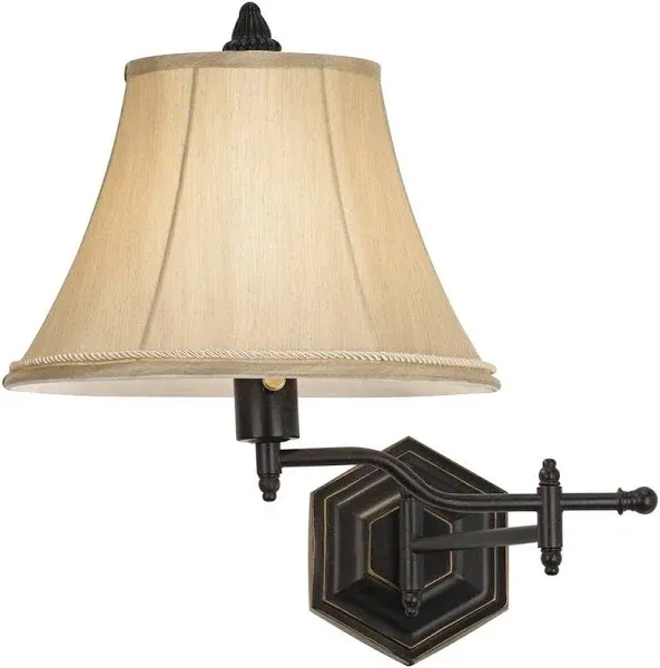 Barnes and Ivy Hexagon Country Swing Arm Wall Lamp